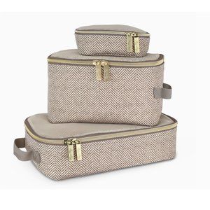 Itzy Ritzy Diaper Bags Vanilla Latte Packing Cubes